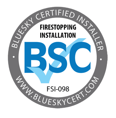 BlueSky Certified Installer - Firestopping Installation FSI-098