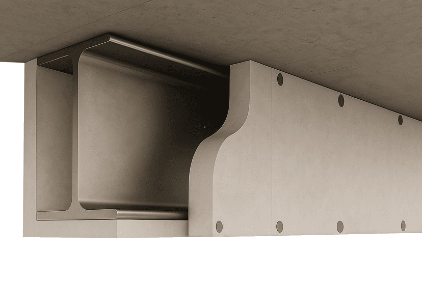 Fire-resistant boarding installation example 1