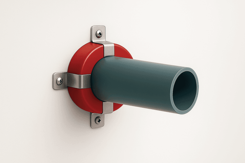 Fire stopping installation example 3