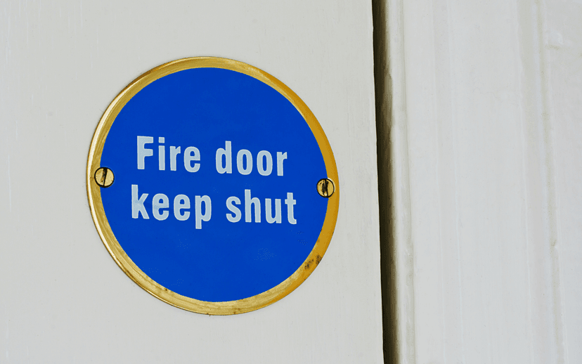 Fire door installation example 2
